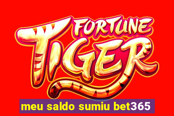 meu saldo sumiu bet365